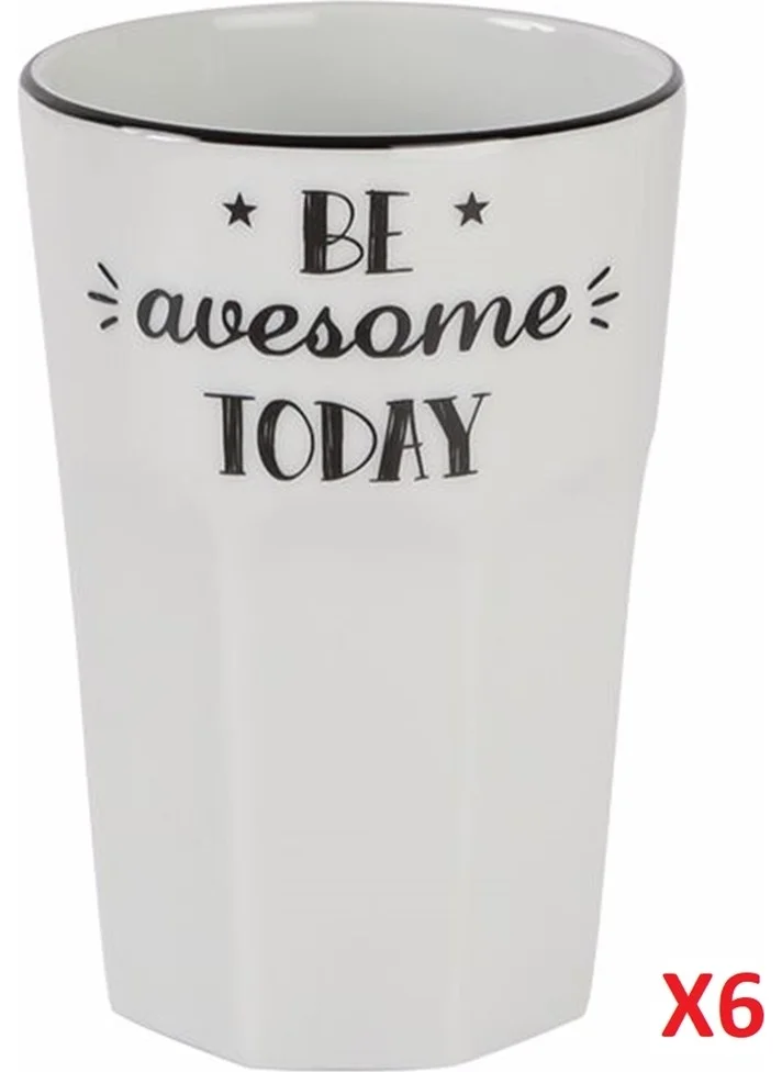 بورلاند Be Happy Glass 350CC 6 Pcs 04AP020360