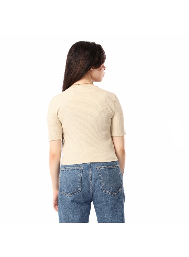Coctail 2562-basic top-beige - Image 4
