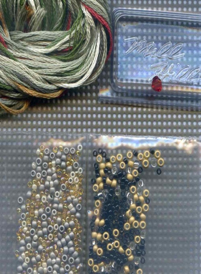 Mill Hill Fishing Vest Beaded Counted Cross Stitch Ornament Kit Mill Hill 2016 Spring Bouquet MH181614 - Image 3