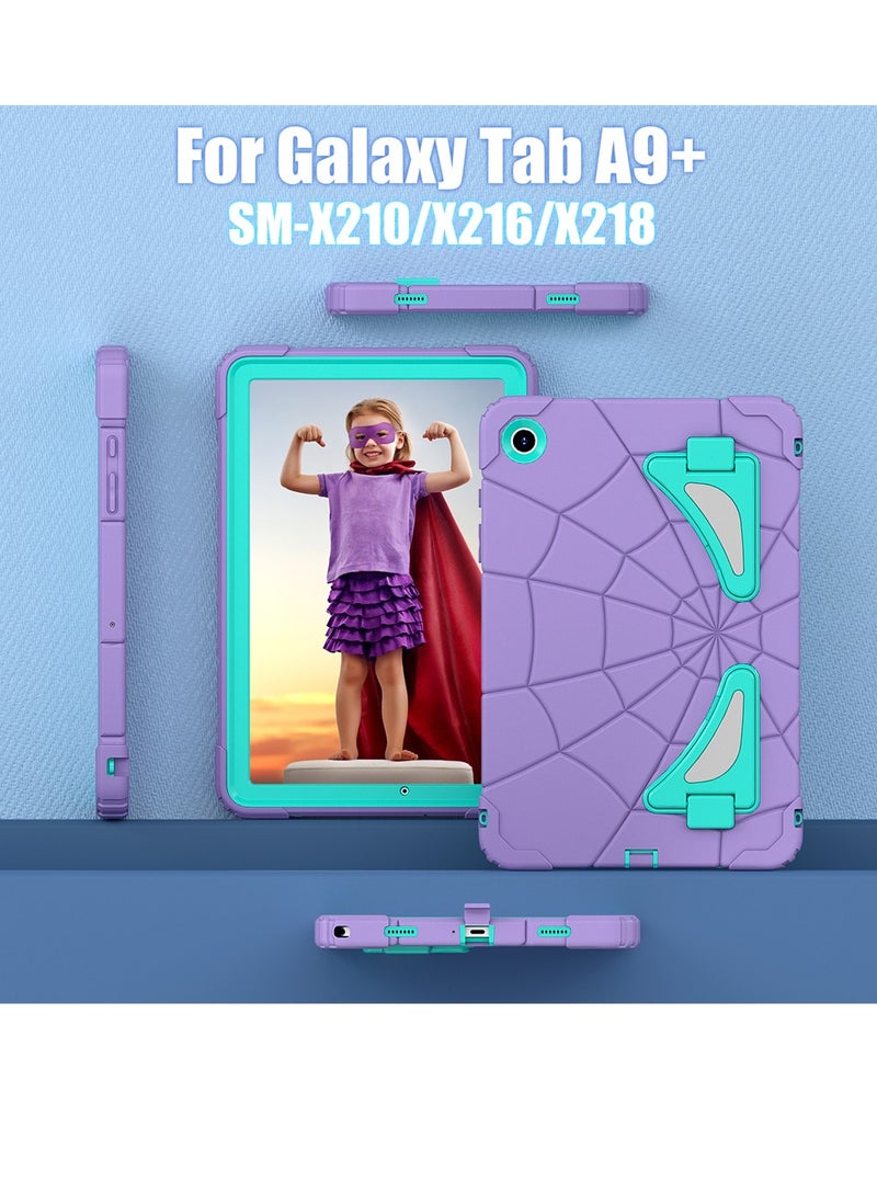 Samsung Galaxy Tab A9 Plus[SM-X210/X216/X218] 11-inch Case for Kids Shockproof Protective Cover with  Shoulder Strap Kickstand for Kids Children - Image 2