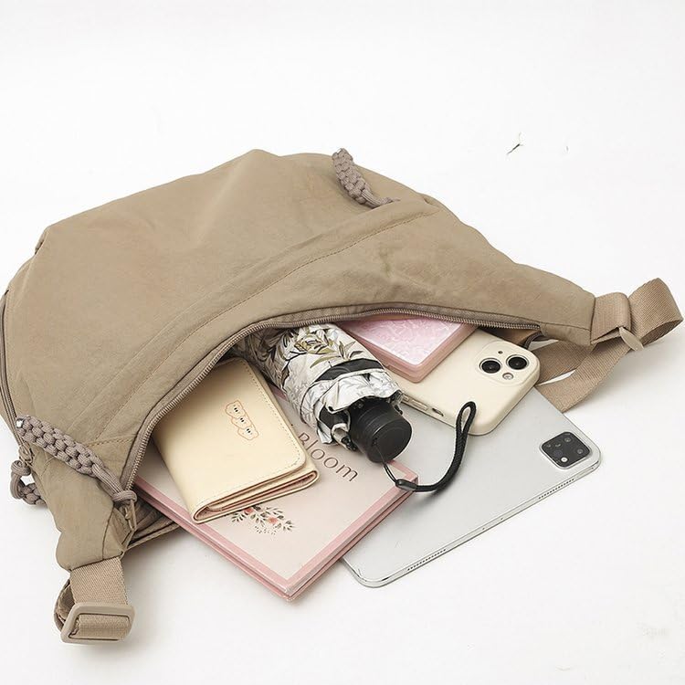 EMGILL Nylon Crescent Crossbody Bag for Women Shoulder Tote Handbag Casual Sling Bag Dumpling Purse Bag for Outdoor Travel - Image 1