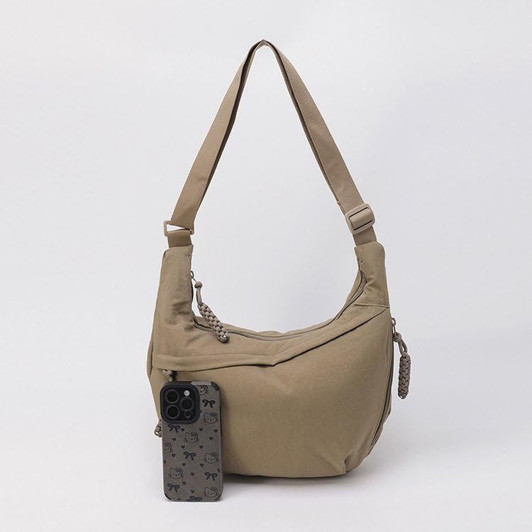 EMGILL Nylon Crescent Crossbody Bag for Women Shoulder Tote Handbag Casual Sling Bag Dumpling Purse Bag for Outdoor Travel - Image 4