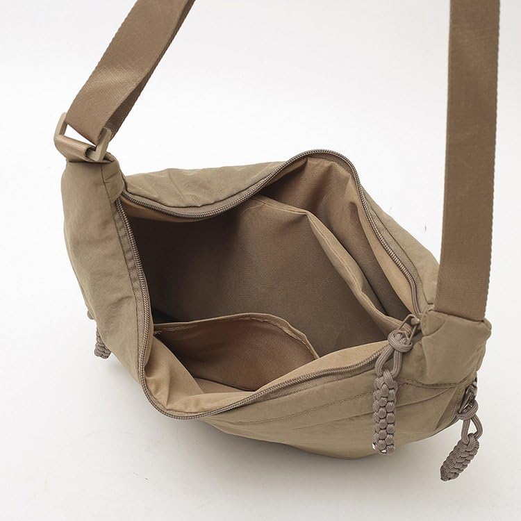 EMGILL Nylon Crescent Crossbody Bag for Women Shoulder Tote Handbag Casual Sling Bag Dumpling Purse Bag for Outdoor Travel - Image 2