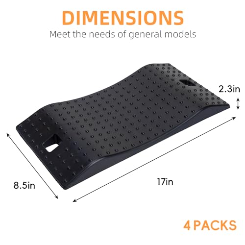 GarfatolRv Tire Saver Ramps Rubber Fitted Wheel Design Car Tire Ramps for Flat Spot and Flat Tire Prevention, Durable Anti-Slip Pads for Storage with Handbag, Easy to Carry (4 Pack) - Image 5