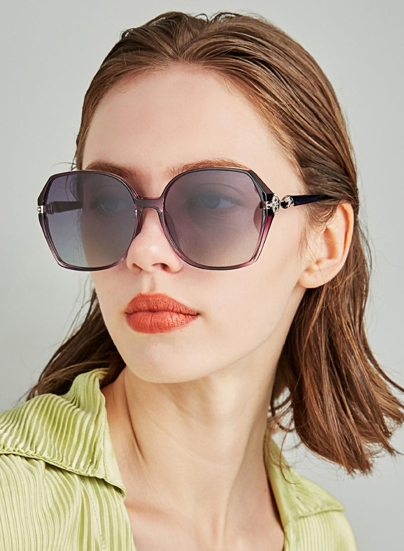 LAOONT Women's Sunglass Polarized Lens Hexagon Frame-Stylish design - Image 3