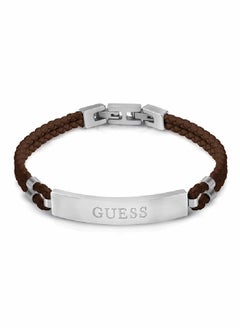 Brown Braided with Logo Bracelet