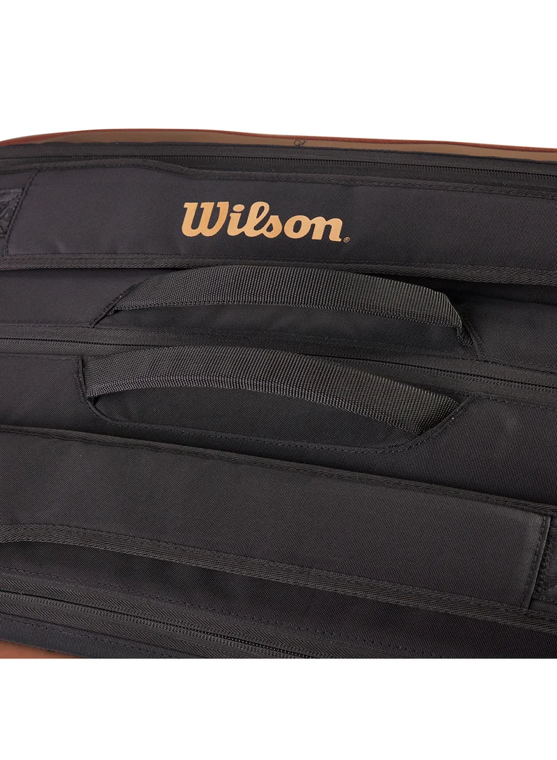 Wilson Super Tour Red Tennis Racket Bag, Adults, Holds up to 15 rackets