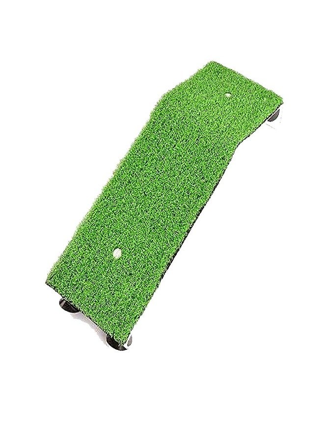 YXQ Turtle Basking Platform Aquarium Tortoise Climbing Lawn Ladder Resting Terrace Fake Grass Ramp for Turtle Tank Crab Reptile - Image 2