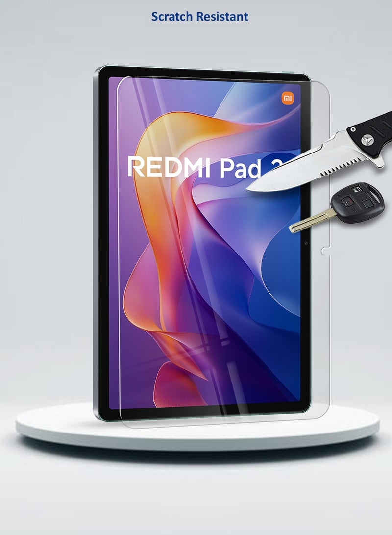 دبليو تيك شاشة حماية زجاجية بحماية مثالية 9H Ultra HD لجهاز Xiaomi Redmi Pad 2 2025 (11.0 بوصة) - شفافة - Image 4