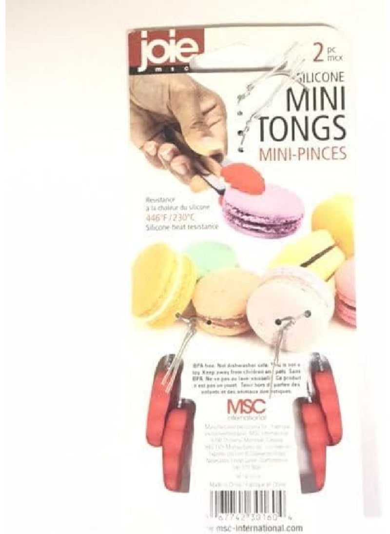 Joie Mini Tongs – Small Silicone Grip Tongs for Serving, Cooking & Grilling, Heat-Resistant & Easy to Use - Image 2