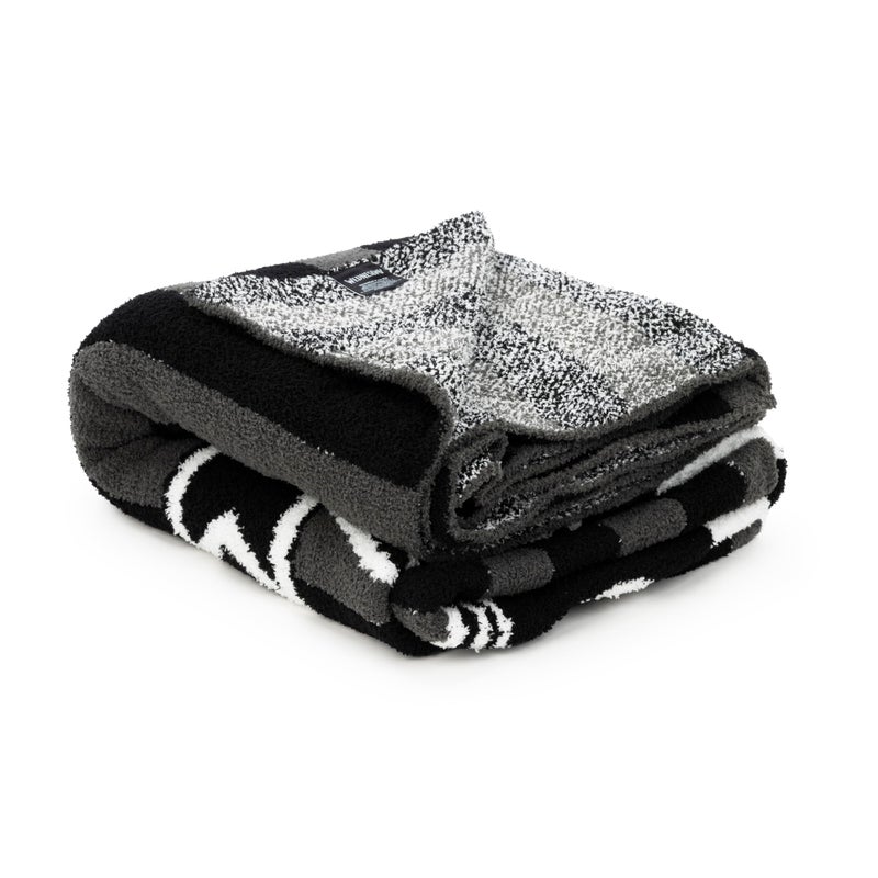 Jay Franco Plush Throw Blanket - Soft & Fuzzy 50x60 Inch Throw for Couch or Bed - Cozy Home D?cor for Living Room & Bedroom  Black - Wednesday - Image 3