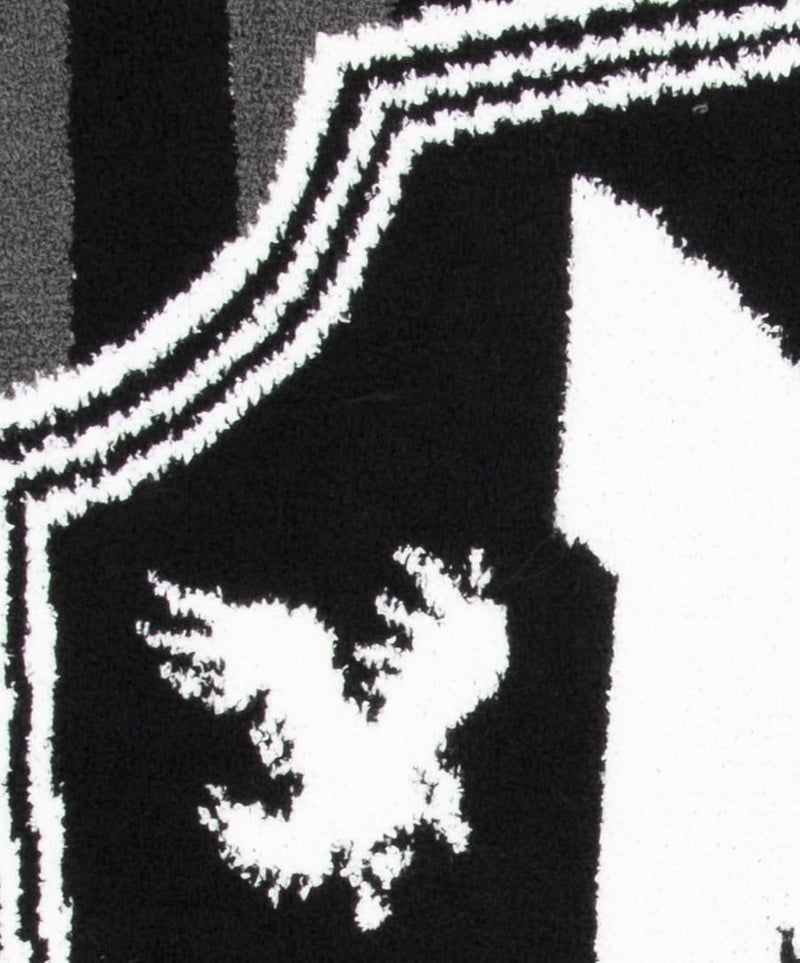 Jay Franco Plush Throw Blanket - Soft & Fuzzy 50x60 Inch Throw for Couch or Bed - Cozy Home D?cor for Living Room & Bedroom  Black - Wednesday - Image 5