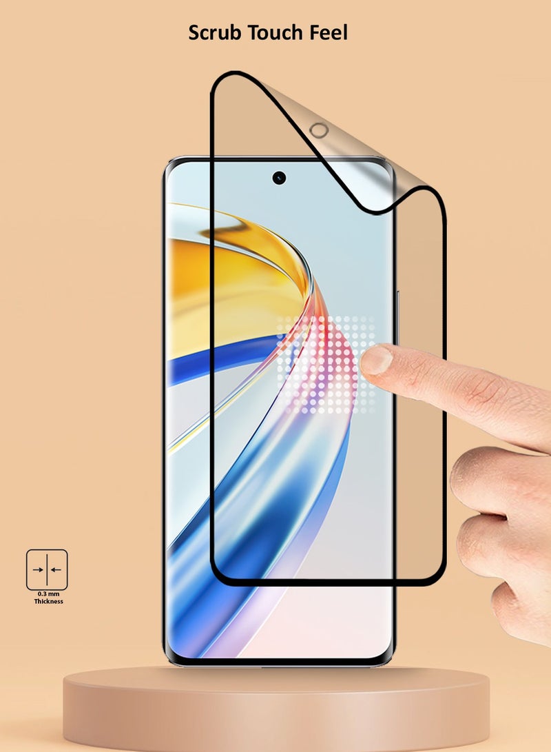 Techie عبوتان من واقي الشاشة الخزفي غير اللامع 9D لهاتف Honor X9b - ملمس ناعم ومضاد لبصمات الأصابع وخالي من الفقاعات - Image 3