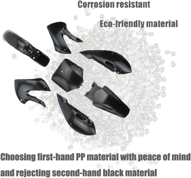 Wivplex Motorcycle Plastic Fender Fairing Kit - Image 2