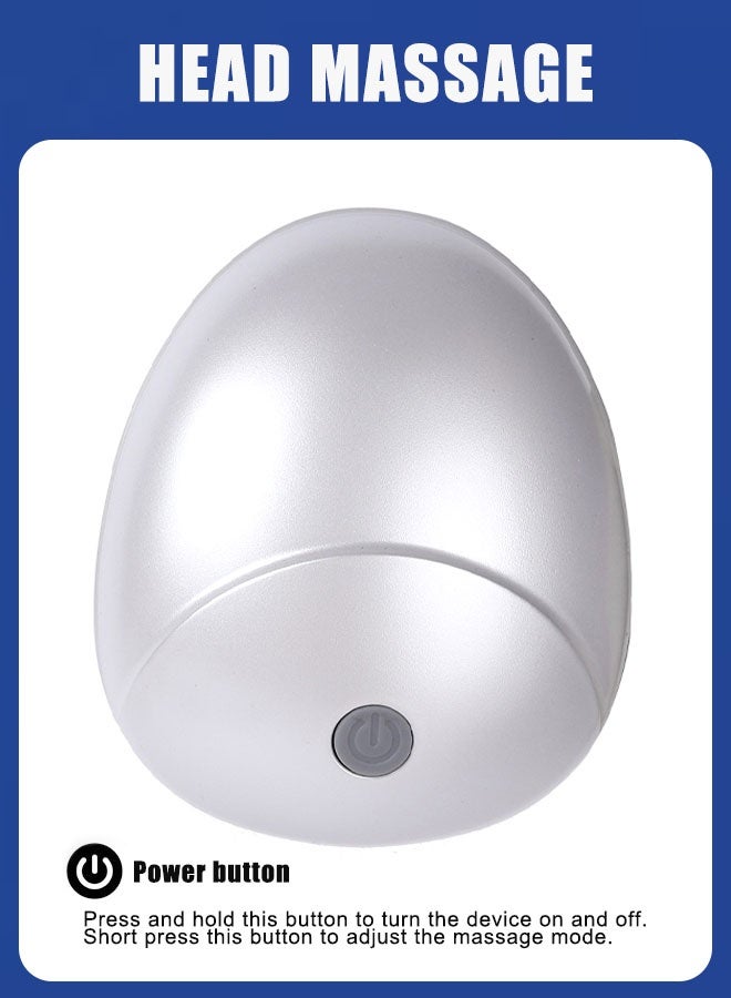 Super ZYouth Electric Scalp Massager Rechargeable Portable Head Massager With 96 Kneading Nodes Multifunctional Head Scratcher for Deep Cleansing Relief Hair Growth Stress Relax - Image 5