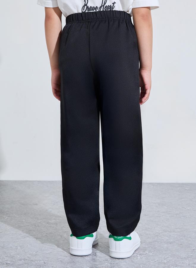Styli Boys Linen Blend Solid Pants - Image 4