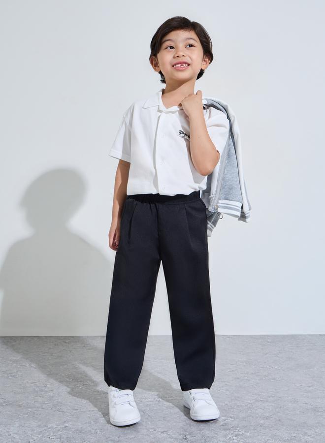 Styli Boys Linen Blend Solid Pants - Image 2