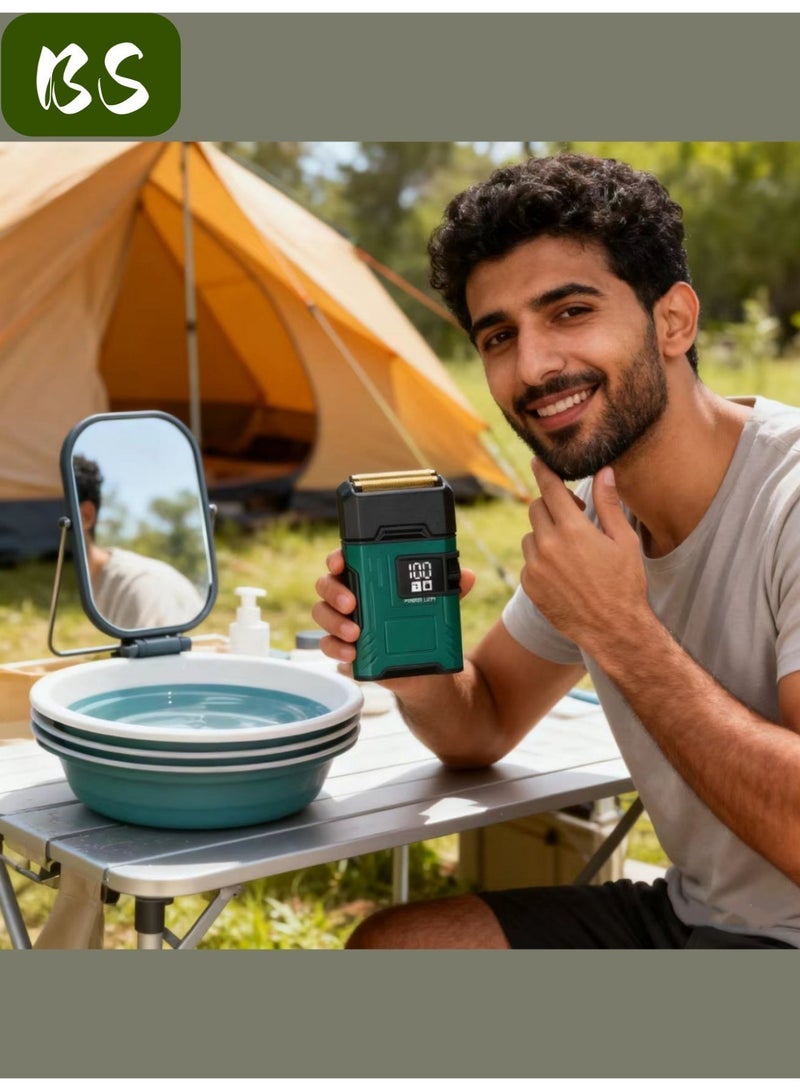 بي إس ماكينة الحلاقة الكهربائية للرجال | أدوات العناية بالوجه | تسريحة الشعر الخفية على الظهر | ماكينة الحلاقة الكهربائية المحمولة | مناسبة للخارج والسفر والاستخدام المنزلي ، كما يمكن تقديمها كهدية للأزواج والأب. - Image 5