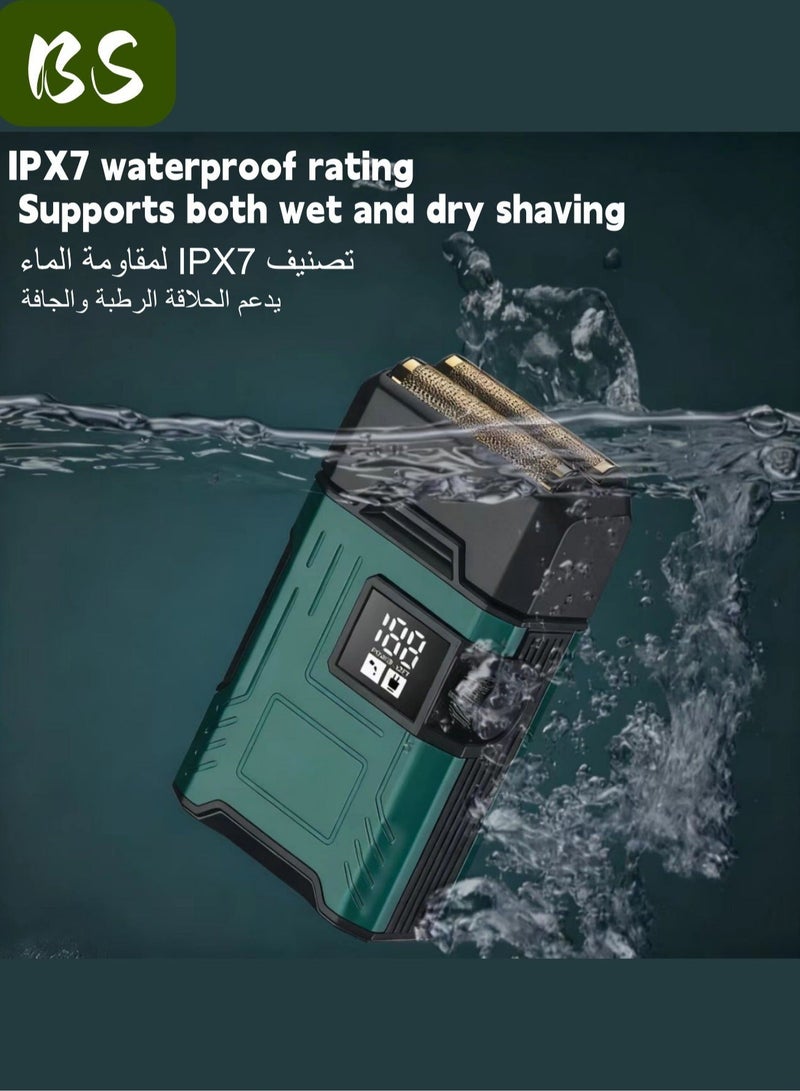 بي إس ماكينة الحلاقة الكهربائية للرجال | أدوات العناية بالوجه | تسريحة الشعر الخفية على الظهر | ماكينة الحلاقة الكهربائية المحمولة | مناسبة للخارج والسفر والاستخدام المنزلي ، كما يمكن تقديمها كهدية للأزواج والأب. - Image 4