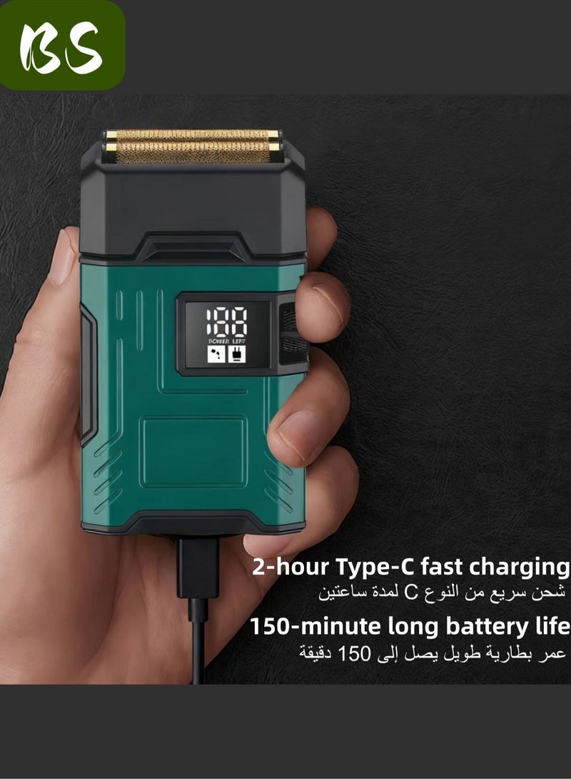 بي إس ماكينة الحلاقة الكهربائية للرجال | أدوات العناية بالوجه | تسريحة الشعر الخفية على الظهر | ماكينة الحلاقة الكهربائية المحمولة | مناسبة للخارج والسفر والاستخدام المنزلي ، كما يمكن تقديمها كهدية للأزواج والأب. - Image 3