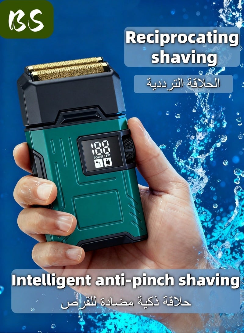 بي إس ماكينة الحلاقة الكهربائية للرجال | أدوات العناية بالوجه | تسريحة الشعر الخفية على الظهر | ماكينة الحلاقة الكهربائية المحمولة | مناسبة للخارج والسفر والاستخدام المنزلي ، كما يمكن تقديمها كهدية للأزواج والأب. - Image 2
