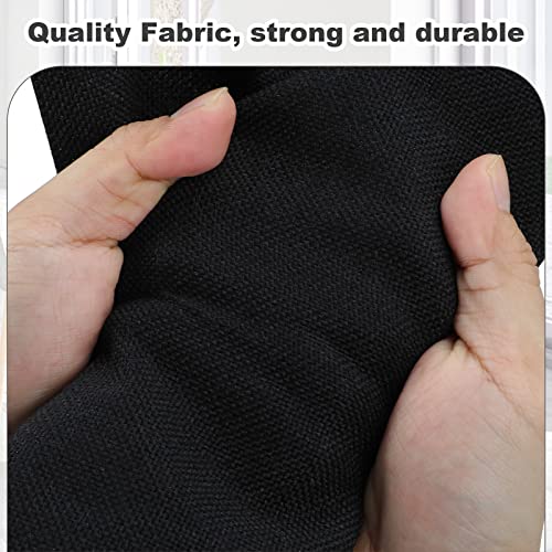 Graciadeco Medium 15" 21 Quart Collapsible Stackable Storage Bins with Lids, 3 Packs Black Foldable Fabric Closet Boxes Heavy-duty Lidded Linen Cube Basket Container Organizer and Storage for Bedroom - Image 3