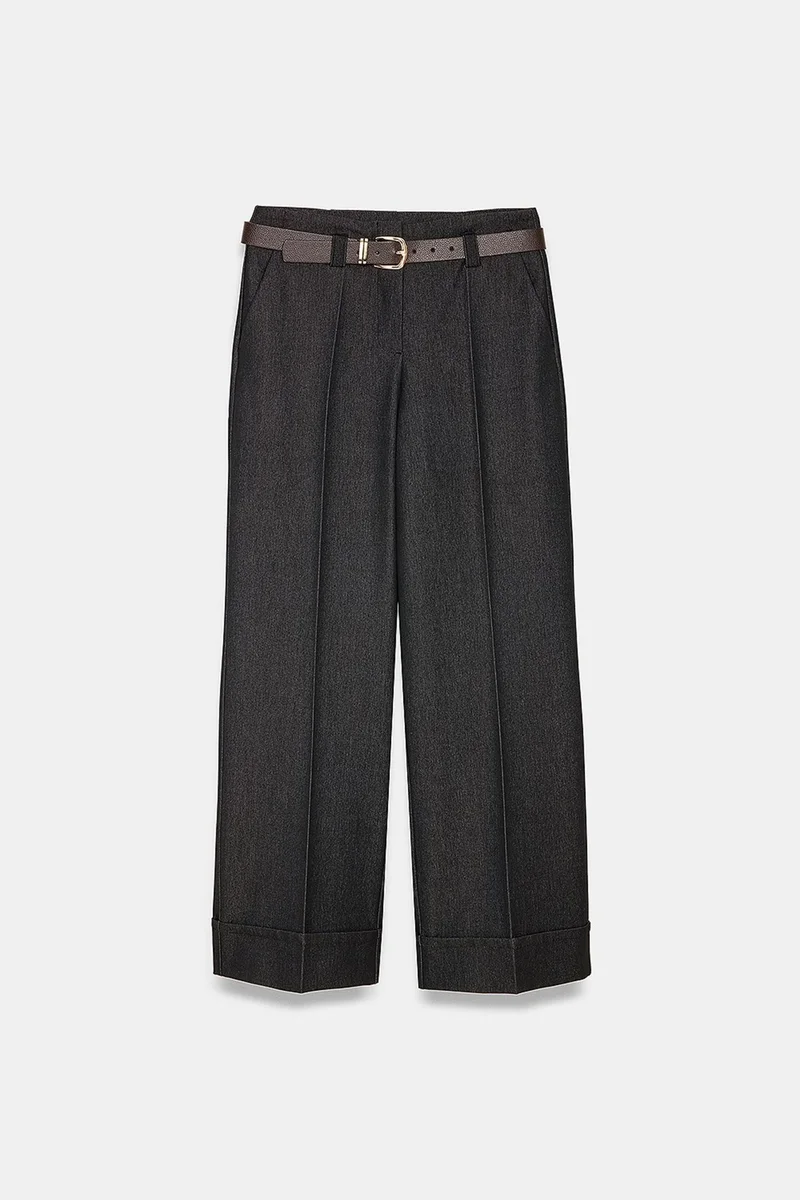 Dilvin Charcoal Grey DILVIN Women's Straight-Leg Pants for Women | Best Price UAE
