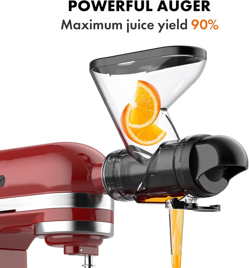 GVODE Masticating Juicer Attachment for KitchenAid Stand Mixer, Cold Press Juicer Machine, Slow Masticating Juicer Attachment with Dual Feed Chute, For KitchenAid Mixer Attachments by - Image 2