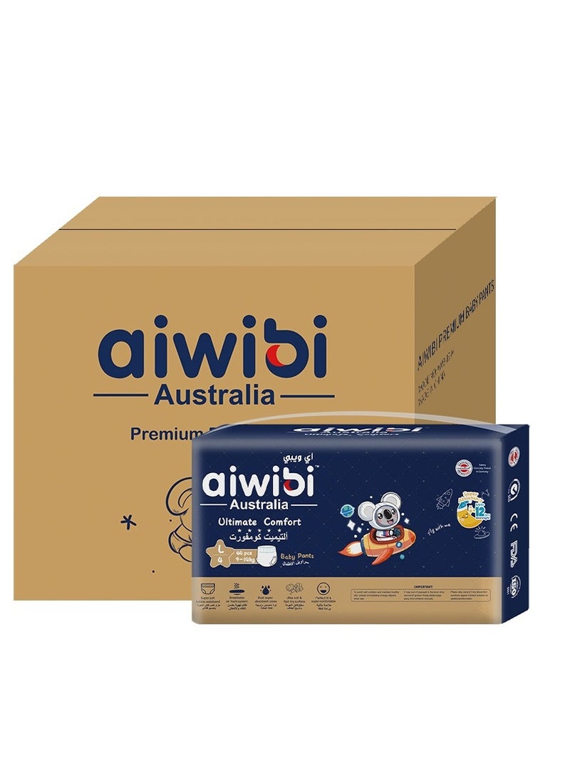 Aiwibi Night Plus Baby Pants Size 4-L (9-14kg) 44's - Pack Of 4 - Image 1