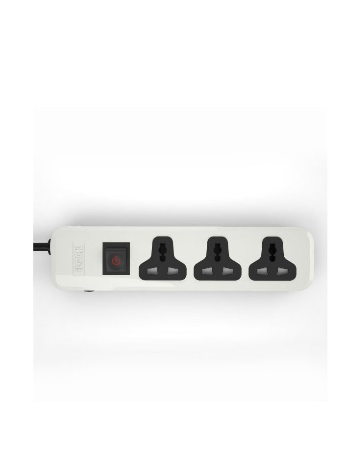 iLOCK - iLOCK Power Strip 3 Universal Outlets without earthing  2m Cable 2860 watt without Earthing  Contacts - Image 1