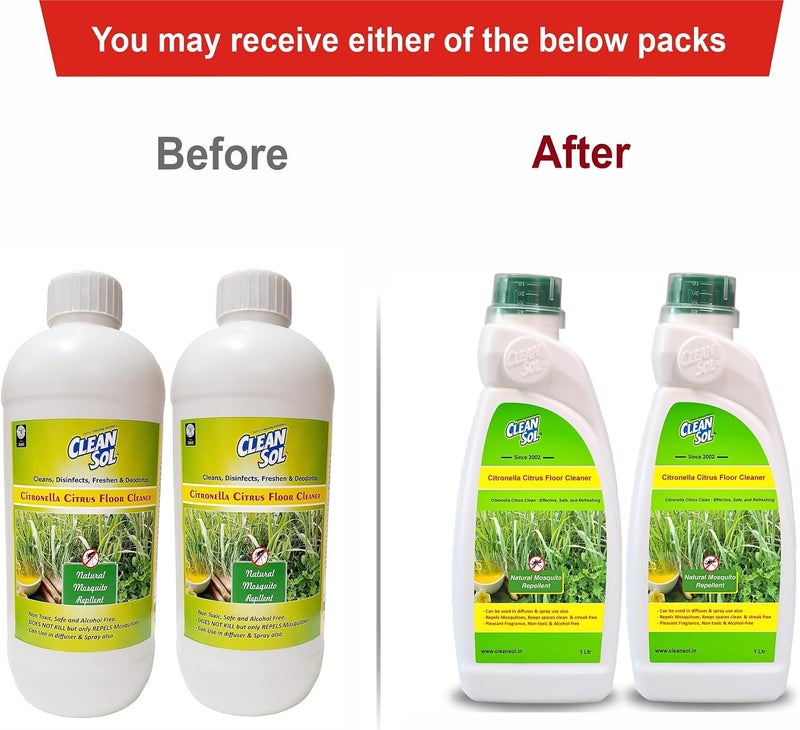 Cleansol Citronella Citrus Floor Cleaner - 2 Ltr - Image 3