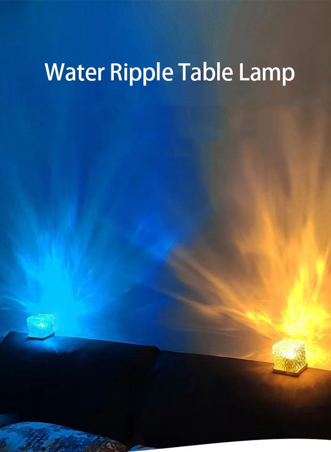 HOOPZOZA 16 Colors Water Ripple Night Light with Remote Control Creative Bedside Flame Atmosphere Light Romantic Table Lamp Gift Starry Sky Projection Light - Image 3