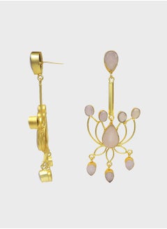 DORI Lotus Dangling Drop Earrings  - Image 2