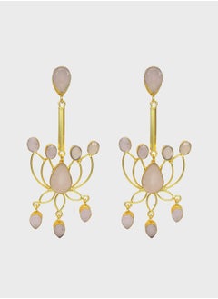DORI Lotus Dangling Drop Earrings  - Image 1