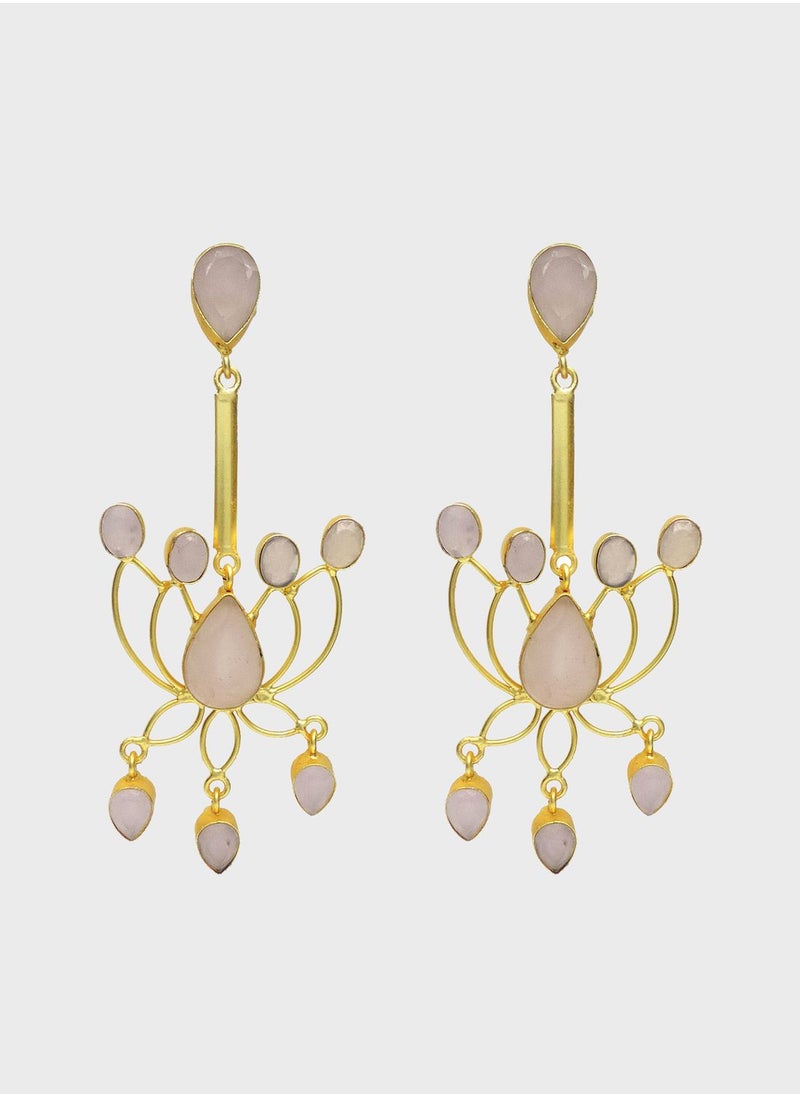 DORI Lotus Dangling Drop Earrings  - Image 1