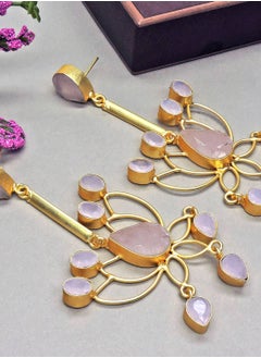 DORI Lotus Dangling Drop Earrings  - Image 4
