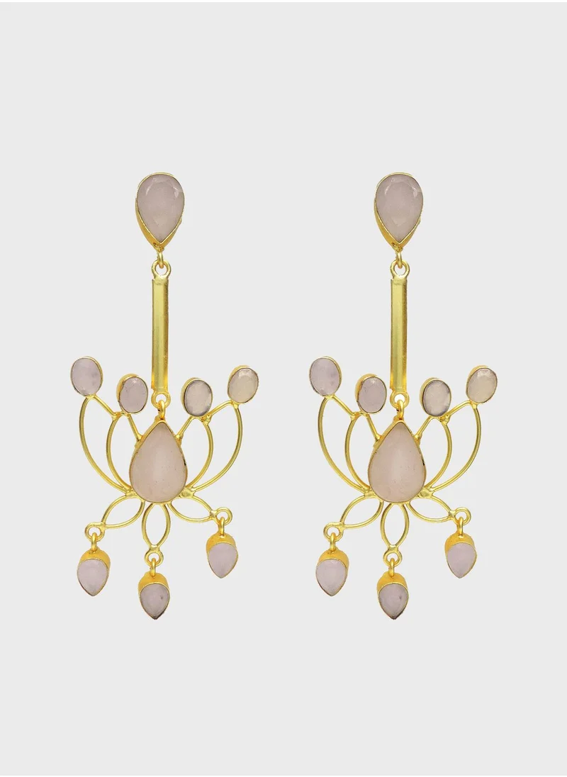 DORI Lotus Dangling Drop Earrings