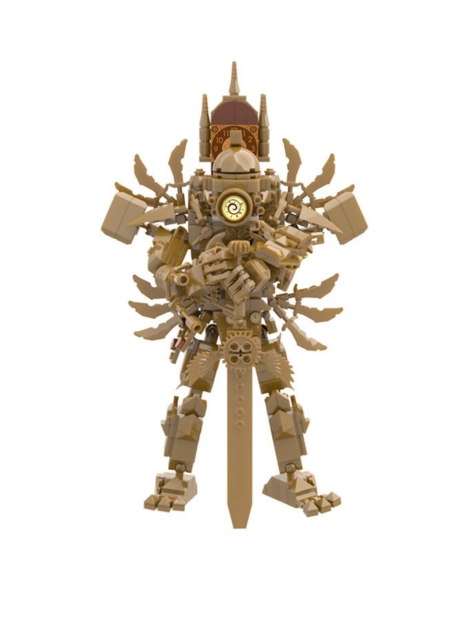 عام ألعاب بناء للأطفال، ألعاب بناء سكيبيدي، سلسلة رجل التواليت ورجال التلفاز تيتان، ملك ساعة التيتان بقطع البناء، هدايا تزيين المنزل للعائلة والأصدقاء - Image 1