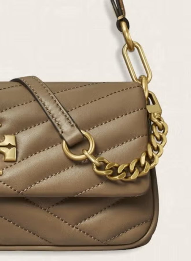 توري بورش سلسلة حزام مزدوج ، حمل رفرف ، حقيبة تحت الإبط ، حقيبة كتف - Image 4