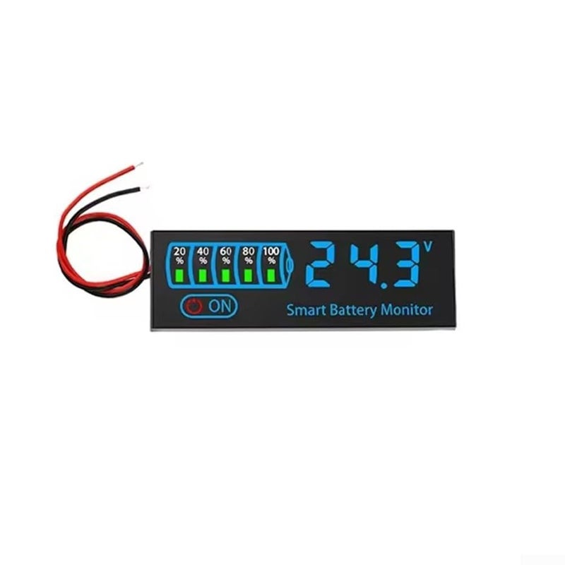 اختبار جهد بطارية LED الأزرق لبطاريات الليثيوم والرصاص الحمضية من 3S إلى 14S مع إنذار منخفض الجهد - Image 1
