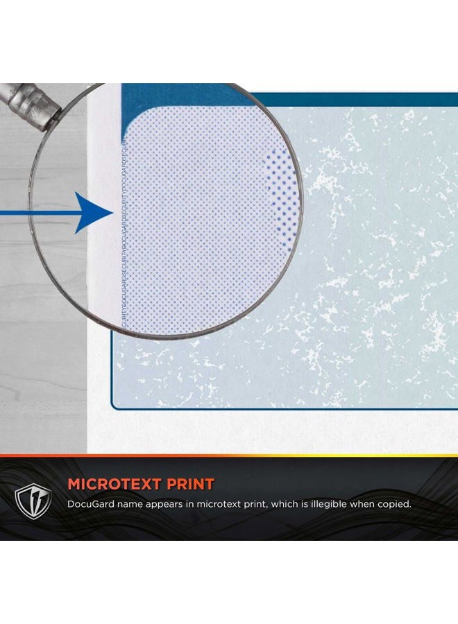 DocuGard Blue/Green Prismatic Top Check, 8.5 x 11 Inches, 24 lb, 500 Sheets, 1 Check Per Sheet (04533) - Image 5