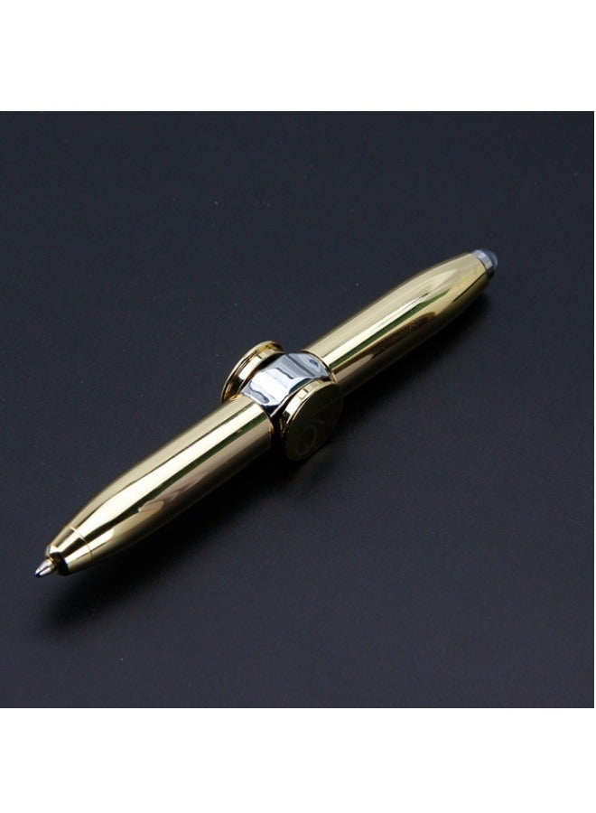 REOCLE Fidget Pen Spinner Pen with LED Light Multi Functional Help Stress Reducer Help Thinking Ballpoint Pen Rotating Anti Stress Anxiety Gift Pen  - Image 2