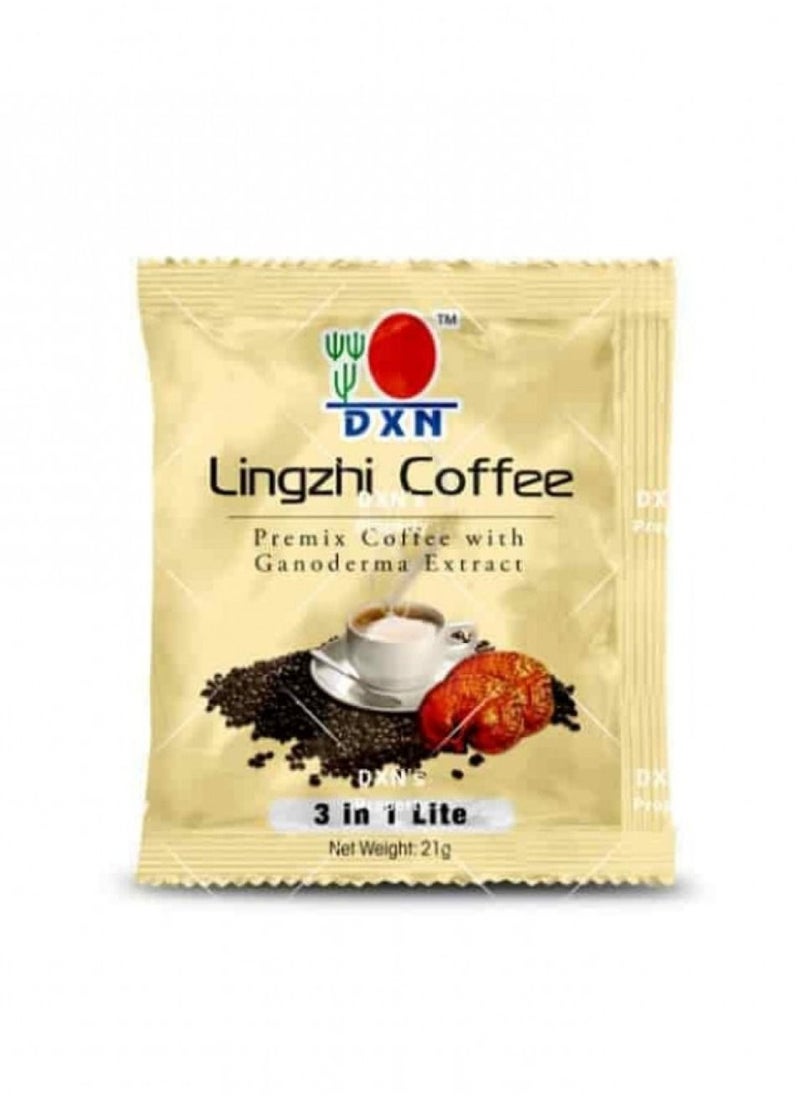 Lingzhi coffee 3 in 1 light with sugar