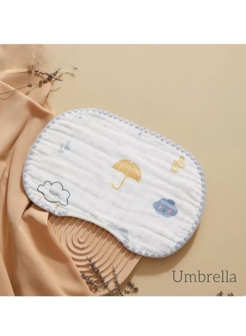 TEN-M JOURNEY Multi-Use Baby Nursing Towel, Bib Towel, and Pillow Cover | 10-Layer Breathable Antibacterial Cotton | High Sweat Absorption | Suitable for Babies 0-12 Months 39x25cm - Image 1