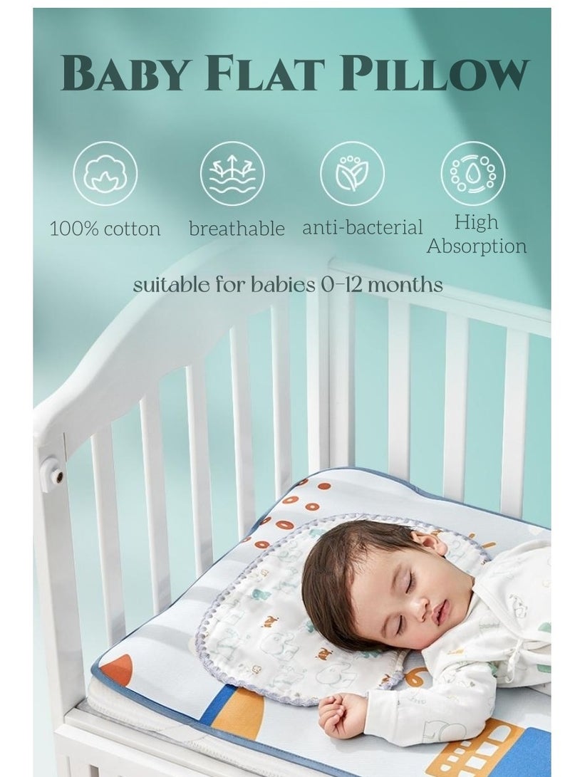 TEN-M JOURNEY Multi-Use Baby Nursing Towel, Bib Towel, and Pillow Cover | 10-Layer Breathable Antibacterial Cotton | High Sweat Absorption | Suitable for Babies 0-12 Months 39x25cm - Image 5