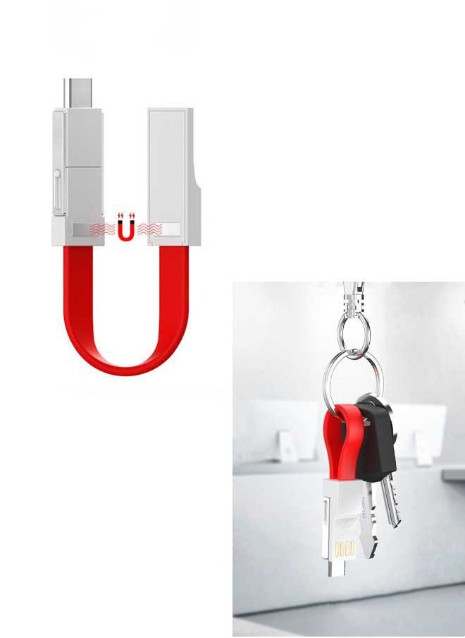Generic - 3 in 1 USB to Lightning Micro Type C Multi Fast Charging Cable Data Transfer Cord No Additional Adapters Needed - Image 1