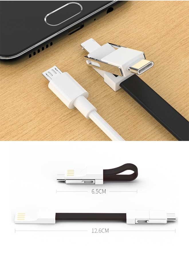 Generic - 3 in 1 USB to Lightning Micro Type C Multi Fast Charging Cable Data Transfer Cord No Additional Adapters Needed - Image 1