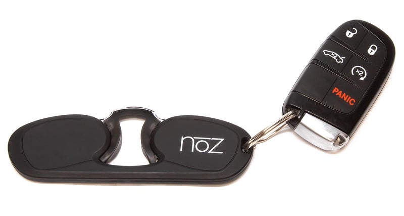 Calabria Noz Nose Pinching Armless Reading Glasses +2.00 Black Men Women Keychain Hard Case Pocket Size Readers Mini Thin - Image 4