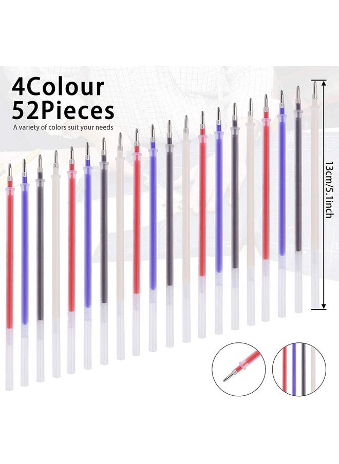JANYUN - 8 Pieces Heat Erasable Pens For Fabric With 52 Refills Fabric Marking Pens Fabric Markers For Quilting Sewing Diy Dressmaking Fabrics Tailors Chalk (60) - Image 1