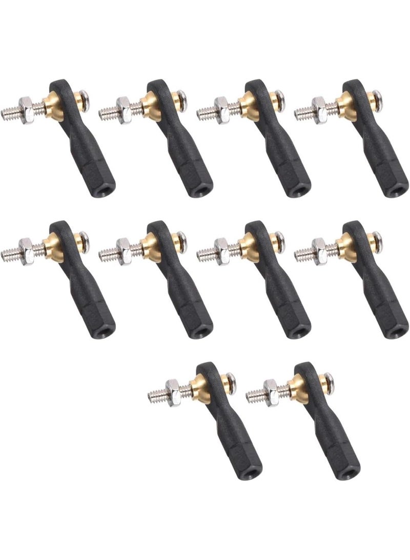 10 PCS Lever Steering Linkage Tie Rod End Ball Head End for RC Helicopter  - Image 1